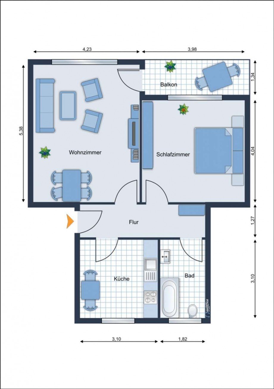 Grundriss_ Etagenwohnung Wolfsburg